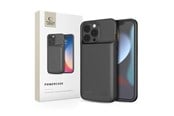 Nødlader - Tech-Protect PowerCase for iPhone 13 / 13 Pro with 4800mAh Power Bank - Black Nødlader - Svart - 4800 mAh - 9589046917820