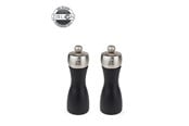 Kjøkkentilbehør - Peugeot Fidji Set of Salt and Pepper Mills in Wood and Stainless Steel Black 15 cm - 2/1713200