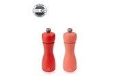 Kjøkkentilbehør - Peugeot Tahiti duo Set of Manual Salt and Pepper Mills in Wood Brick Red & Flame Red 15cm - 2/4297400