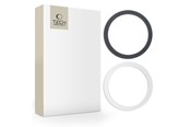Mobil - Andre tilbehør - Tech-Protect MagMat MagSafe Universal Magnetic Ring - Black / Silver (2 pcs) - 9589046921544