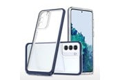 Mobil - Deksel og etui - Hurtel Clear 3in1 Case for Samsung Galaxy S23 Silicone Cover with Frame Blue - 9145576272664