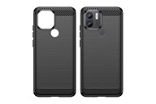 Mobil - Deksel og etui - Hurtel Carbon Case for Xiaomi Redmi A1+ Flexible Silicone Carbon Cover Black - 9145576271773