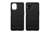 Mobil - Deksel og etui - Hurtel Carbon Case for Realme 10 5G / Realme 9i 5G Flexible Silicone Carbon Cover Black - 9145576271872