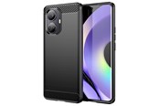 Mobil - Deksel og etui - Hurtel Carbon Case for Realme 10 Pro Flexible Silicone Carbon Cover Black - 9145576271865