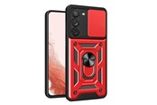 Mobil - Deksel og etui - Hurtel Hybrid Armor Camshield Case for Samsung Galaxy S23+ Armored Cover with Camera Cover Red - 9145576273074