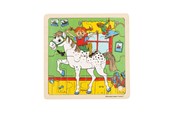 Puslespill - Astrid Lindgren Puzzle 16 Pcs Pippi Longstocking - Square Horse Tre - 8633