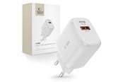 Mobil - Adaptere og ladere - Tech-Protect C20W USB-C PD 20W / USB-A QC 3.0 Network Charger - White - 9589046924293