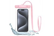 Mobil - Deksel og etui - Tech-Protect Waterproof Case UWC7 Waterproof Cover for Devices up to 6.9" - Pink - 9589046924521