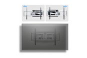 Veggmontering, AV-braketter & AV-møbler - StarTech.com Startech mounting kit - articulating - for flat panel - low profile - TAA Compliant - Max 85 kg - recommended for 100" - 100AP1-TV-WALL-MOUNT