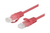Nettverkskabel - Lanberg patch cable - 3 m - red RAL 3017 - Rød - 3m - PCU6-20CC-0300-R