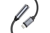 Lydkabel - Tech-Protect UltraBoost Lightning / mini jack 3.5mm adapter - black - 9490713929599
