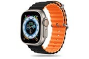 Smartklokke - Tilbehør - Tech-Protect IconBand Pro Strap for Apple Watch 4 / 5 / 6 / 7 / 8 / 9 / SE / Ultra 1 / 2 (42 / 44 / 45 / 49 mm) - Orange and Black - 5906302310265