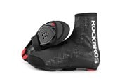 Sykkelutstyr - Rockbros LF1081 Windproof Waterproof Shoe Covers 42-46 cm - Black - Rockbros-LF1081-L