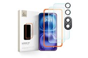 Mobil - Beskyttelsesglass - Tech-Protect Supreme Set Tempered Glass for iPhone 16 - Clear (3 pcs) - 5906302310906