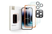 Mobil - Beskyttelsesglass - Tech-Protect Supreme Set Tempered Glass for iPhone 16 Pro - Clear (3 pcs) - 5906302310920
