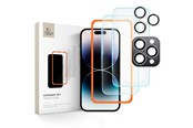Mobil - Beskyttelsesglass - Tech-Protect Supreme Set Tempered Glass for iPhone 16 Pro Max - Clear (3 pcs) - 5906302310937