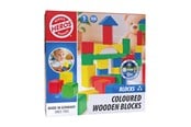 Byggesett - Heros Blocks Coloured wooden blocks 50pcs compact - HE0002