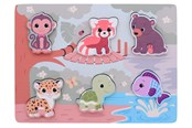 Treleker - Jouéco The Wildies Family feel and touch puzzle - 263-80144