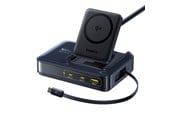 Mobil - Adaptere og ladere - Baseus Nomos NH21 Qi2 160W 4-in-1 Wireless Charging Station with Retractable Cable - Black - E0121700