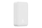 Nødlader - Baseus EnerFill FM41 20000mAh 20W Magnetic Power Bank with USB-C to USB-C Cable 30cm - White Nødlader - Hvit - 20000 mAh - E0027U01