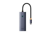 USB-hub - Baseus UltraJoy Series 5in1 Hub USB-C to 1x HDMI4K@30Hz+ 4 x USB-A 3.0 - gray USB-hub - B00052801811-05