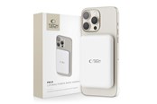 Nødlader - Tech-Protect LifeMag PB10 Power Bank with MagSafe 5000mAh 15W USB-C Port - White + USB-C Cable Nødlader - Hvit - 5000 mAh - 9589046926709