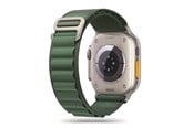 Smartklokke - Tilbehør - Tech-Protect  Nylon Pro Strap for Apple Watch 4 / 5 / 6 / 7 / 8 / 9 / SE / Ultra 1 / 2 (42 / 44 / 45 / 49 mm) - Dark Green - 9490713928363