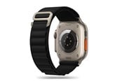 Smartklokke - Tilbehør - Tech-Protect Nylon Pro Strap for Apple Watch 4 / 5 / 6 / 7 / 8 / 9 / SE / Ultra 1 / 2 (42 / 44 / 45 / 49 mm) - Black - 9490713928370
