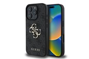 Mobil - Deksel og etui - GUESS 4G Big Logo Case for iPhone 16 Pro - Black - 3666339327545