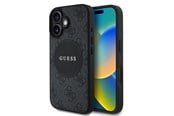 Mobil - Deksel og etui - GUESS 4G Circle Classic Logo MagSafe case for iPhone 16 - black - 3666339426323