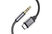 USB - Tech-Protect UltraBoost Audio USB-C / Mini Jack Cable 3.5mm 1m - Black - 9490713929070