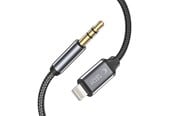 Lydkabel - Tech-Protect UltraBoost Lightning audio cable / mini jack 3.5mm 1m - black - 9490713929087