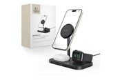 Mobil - Adaptere og ladere - Tech-Protect QI15W-A22 Inductive MagSafe Charger with 3in1 MagSafe Stand for Smartphone / Apple Watch / AirPods - Black - 9490713930960
