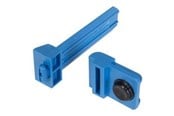 Rackskap - Middle Atlantic Forward Small Device Mounting Clamps - Blue - Pack of 4 - FWD-SIDECLMP-4