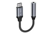USB - Tech-Protect UltraBoost USB-C Adapter / Mini Jack 3.5mm - Black - 9490713929667