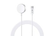 Mobil - Adaptere og ladere - Tech-Protect UltraBoost Inductive Magnetic Charger with USB-C Connector for Apple Watch 1.2m - White - 9490713932704