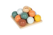 Babyleker - Small Foot - Wooden Montessori Ball Sorting Game - 12815