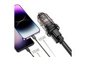 Mobil - Adaptere og ladere - Tech-Protect CC30W Car Charger USB-C PD 30W / USB-A QC 3.0 - Black - 9490713933794