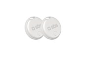 Mobil - Andre tilbehør - SBS Track My Circle locator compatible with Apple Find My set of 2 - white - TEFINDTAGAP2SET