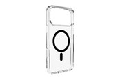 Mobil - Deksel og etui - Puro Lite Mag TPU+PC Case Compatible with MagSafe for iPhone 17 Pro - Transparent with Black Ring - PUIPC17P63LITEMBLK