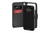 Mobil - Deksel og etui - Puro Wallet Stand Case for iPhone 17 Pro Made of Eco-Leather with a Flap Wallet and Stand Function - Black - PUIPC17P63BOOKC8BLK