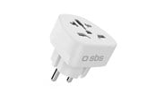 Diverse kabel - SBS Shucko/EU Travel Adapter - Universal - White - TEADAPTDEWORLD