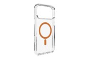 Mobil - Deksel og etui - Puro Lite Mag TPU+PC Case Compatible with MagSafe for iPhone 17 Pro - Transparent with Orange Ring - PUIPC17P63LITEMORA