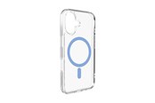 Mobil - Deksel og etui - Puro Lite Mag TPU+PC Case Compatible with MagSafe for iPhone 17 - Transparent with Blue Ring - PUIPC1763LITEMBLUE