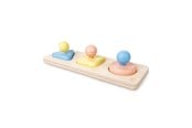 Babyleker - Hape Montessori Mirror Shape Puzzle Wood - E0072