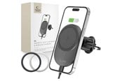 Mobil - Adaptere og ladere - Tech-Protect MM15W-V1 Car Phone Holder with MagSafe 15W Inductive Charger for Air Vent - Black - 9490713934562