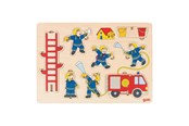 Puslespill - Intex Goki Wooden Stacking Puzzle Fire Brigade 8 pcs. Tre - 5220295