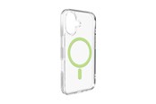 Mobil - Deksel og etui - Puro Lite Mag TPU+PC Case Compatible with MagSafe for iPhone 17 - Transparent with Green Ring - PUIPC1763LITEMGRN