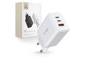 Mobil - Adaptere og ladere - Tech-Protect C65W AC Charger 2x USB-C PD 65W / USB-A QC 3.0 - White - 9490713934517