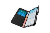 Mobil - Deksel og etui - Puro Wallet Stand case for iPhone 17 made of faux-leather with a flap wallet and stand function - black - PUIPC1763BOOKC8BLK
